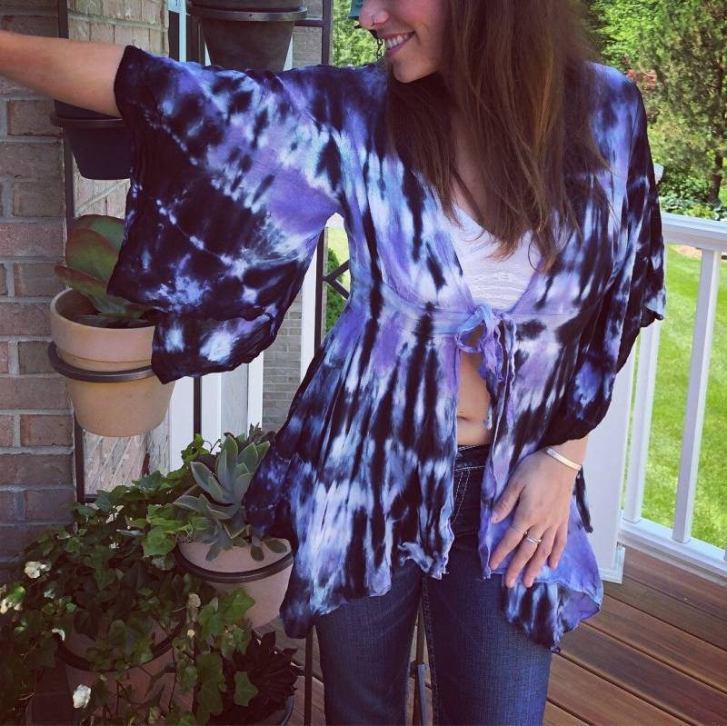 Tie Dye Kimono Jacke - Größen S/M, L/xl, 2xl Hippie Boho Beach Cover Up von thetiedyehippie