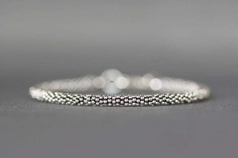Bali Perlen Armband - Kleines Silber Sterling Schmuck Für Jeden Tag Schicht von thetimeoutcollection