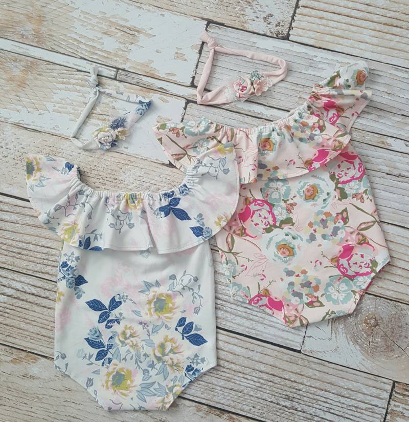 Bree Neugeborenen Mädchen Set, Foto Requisite, Strampler, Fotografie Krawatte, Baby von thetreetopshoppe