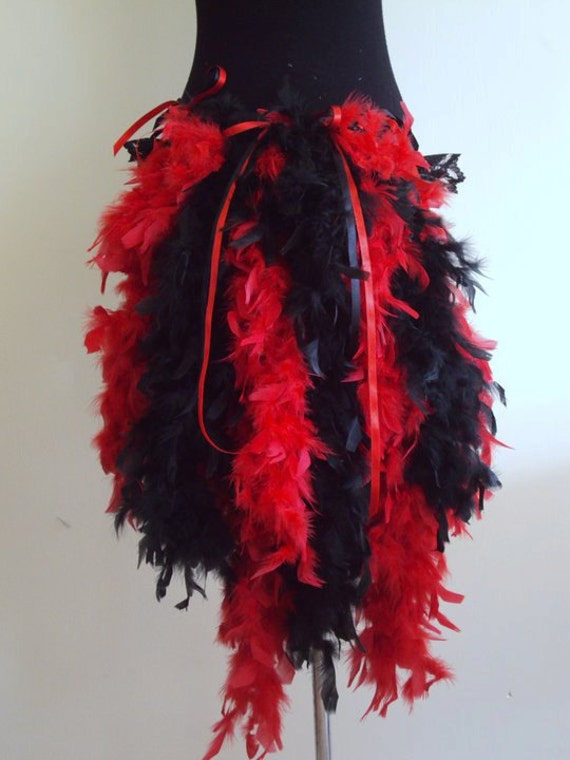 Burlesque Treiben Gürtel Rot Schwarz Us 4 -10 von thetutustoreuk