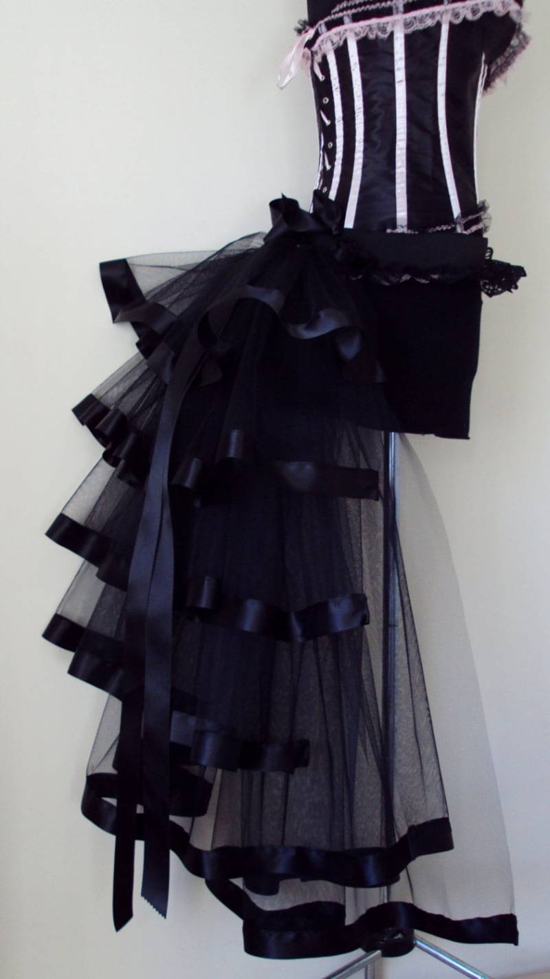New Schwarzer Burlesque Steampunk Bustle Gürtel Größe Us 2 4 6 8 10 Uk 12 14 Halloween New Schwarzer Burlesque Steampunk Bustle Gürtel Größe Us 2 4 6 8 10 Uk 12 14 Halloween von thetutustoreuk