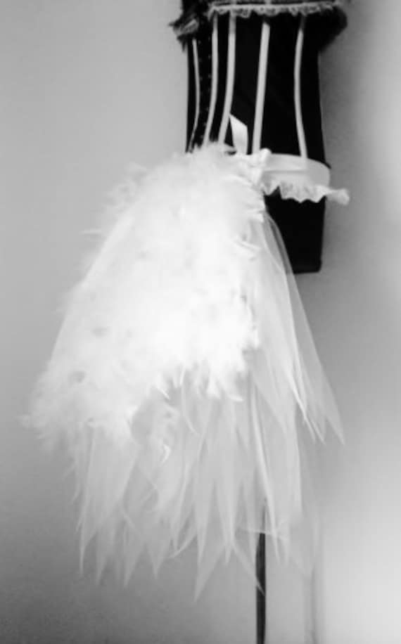 White Swan Burlesque Braut Bustle Gürtel Größe Us 2 4 6 8 10 Uk 12 14 von thetutustoreuk