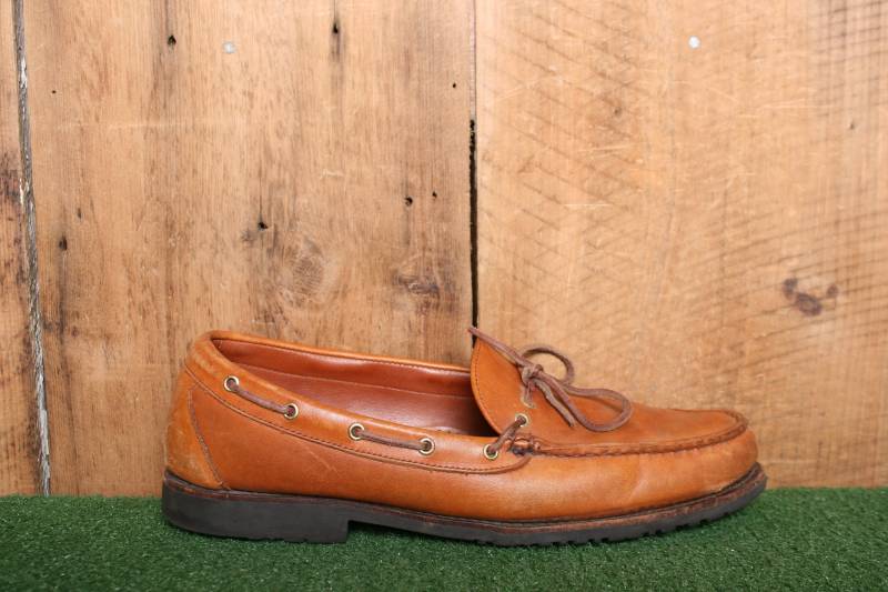 Sz. 14B | Vintage Allen Edmonds "Vermont' Leder Bootsschuhe von thevintagetruth