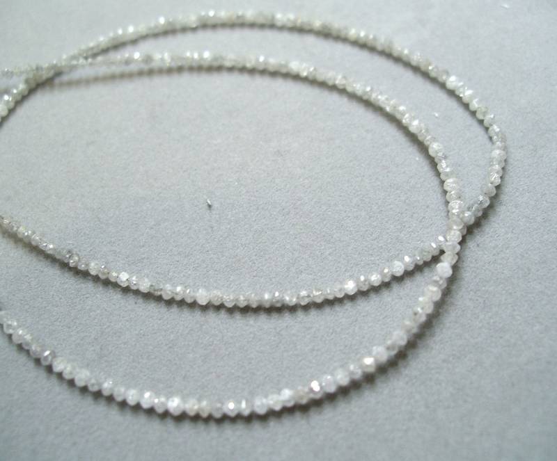 Hellgrau Diamant Perle Infinity Halskette Hellgrau Diamant Perle Infinity Halskette von thewilddiamondssi