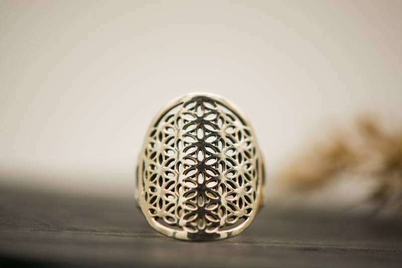 Blume Des Lebens Ring | 925Er Sterling Silber Yoga Life von thewildfolkBOHO