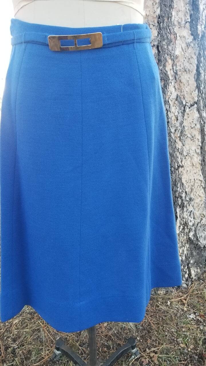 Minimalist Electric Blue Mod Geistex Wolle Hergestellt in Den Usa Rock Designer Boho Winter von thewindowlady