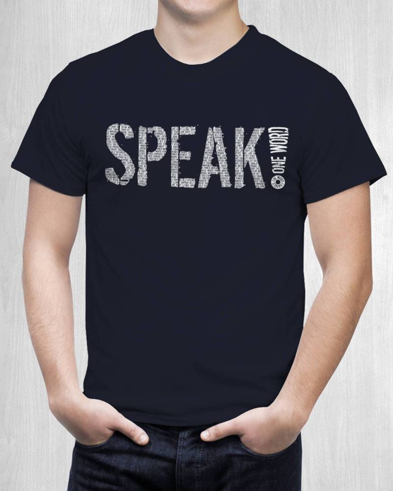 Herren "Speak" Für Wechsel T-Shirt -Speak Handeln Stand von thewordchanges