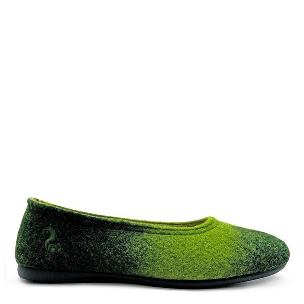 Hausschuh "thies ® Eco Shade Ballerina" aus weichem, recyceltem Wollfilz von thies