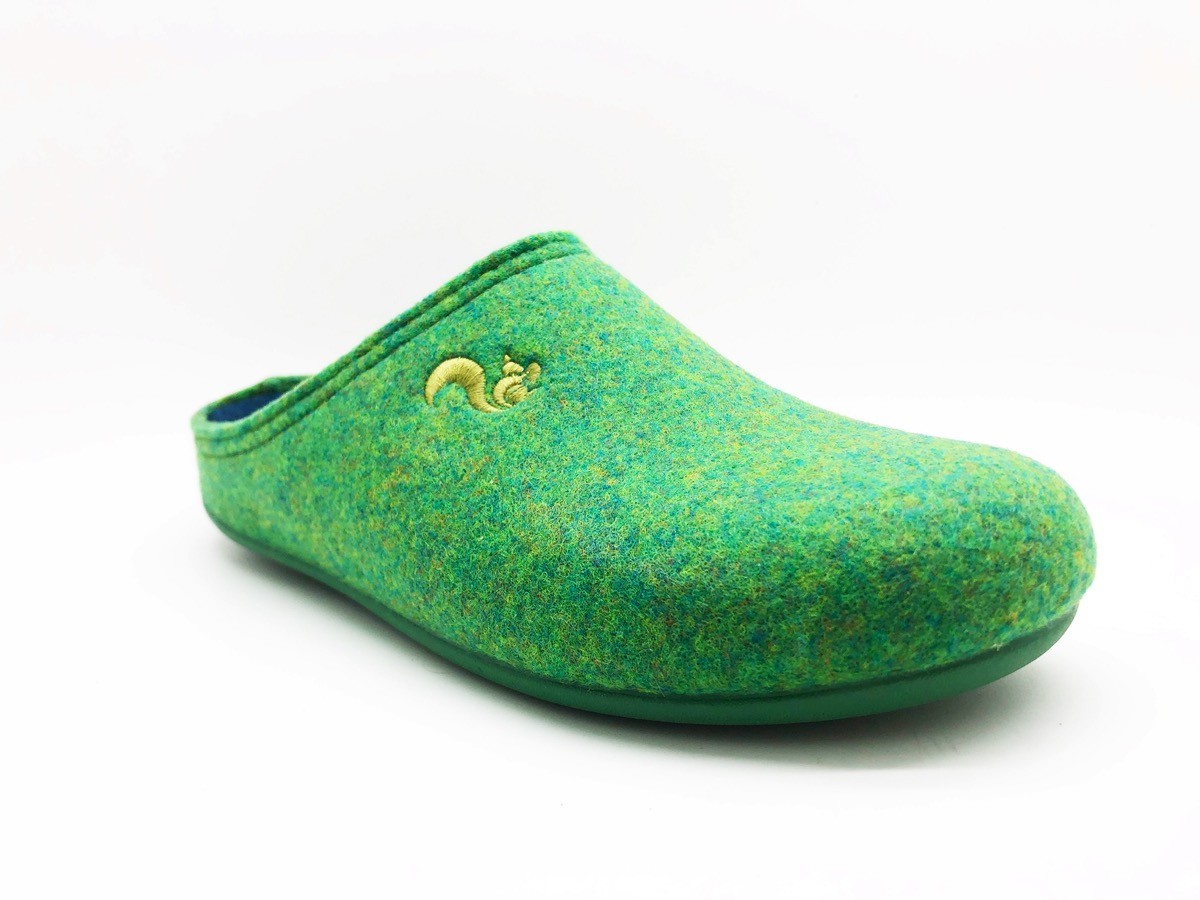 PET Slipper | thies | vegane Hausschuhe | hellgrün 39 von thies