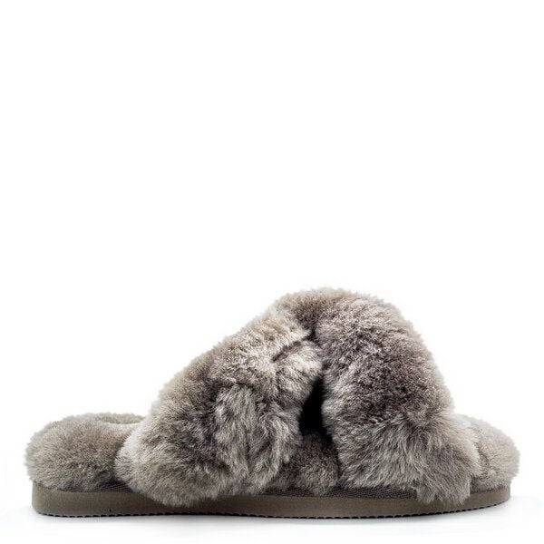 Pantoffel-Sandale aus Schaffell "thies Sheep Cross Sandal" von thies