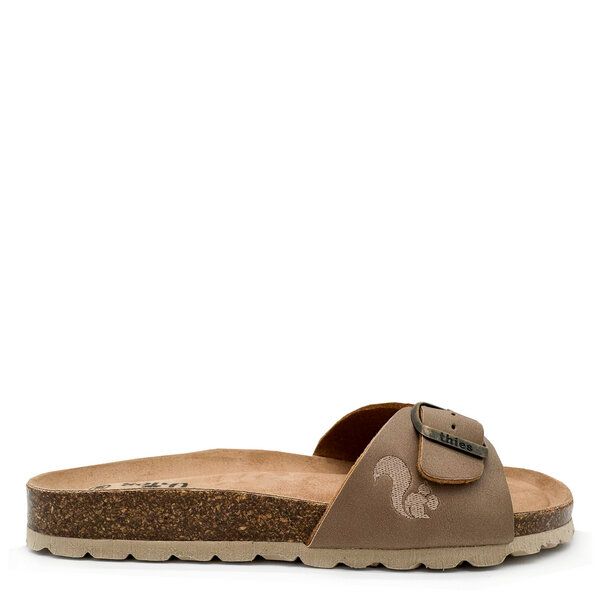 Vegane thies ® Eco Bio Strap Sandale aus rec. PET mit ergonomischem Fussbett von thies