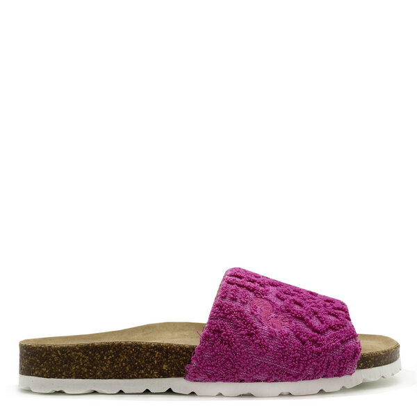 Vegane "thies ® Eco Bio Terry Slide" Sandale aus Bio-Baumwolle Frottee von thies