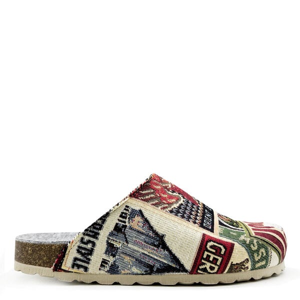 Veganer "thies ® Eco World Travel Clog" aus gewebtem Textil von thies