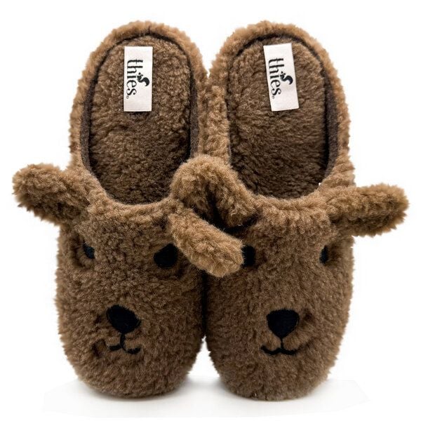 Veganer "thies ® Organic Bear Slipper" aus kuscheliger Biobaumwolle von thies