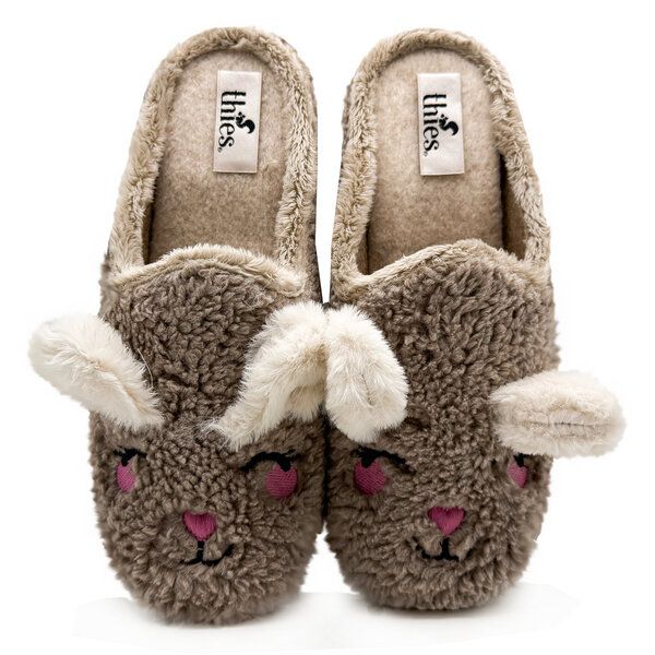 Veganer "thies ® Organic Rabbit Slipper" aus kuscheliger Biobaumwolle von thies