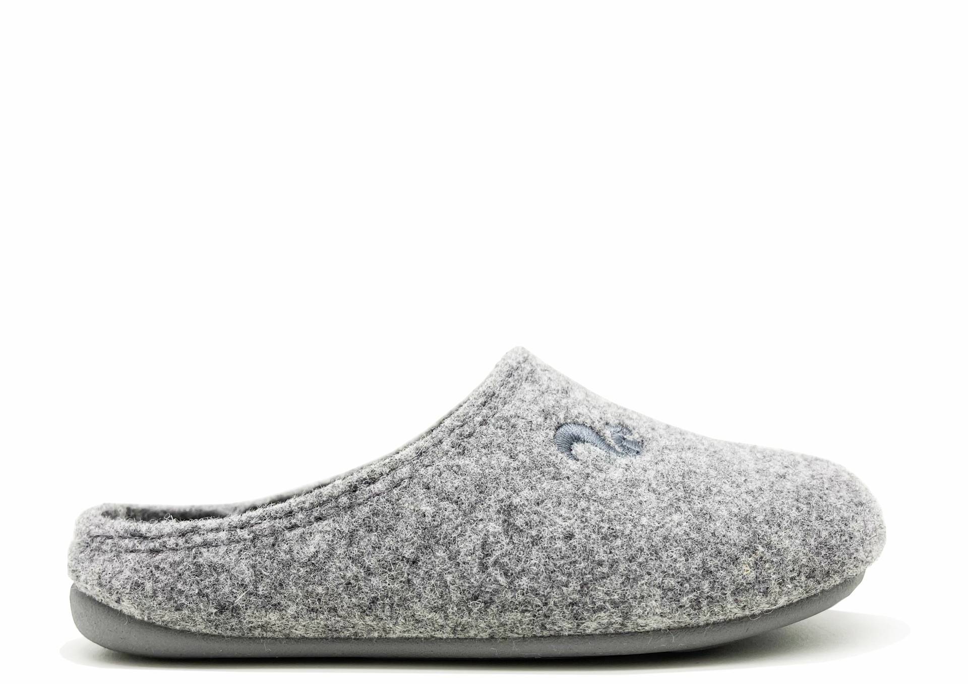 thies 1856 ® Recycled PET Slipper Kids vegan light grey (K) von thies