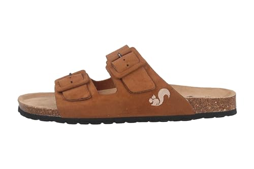 Thies Pantoletten in Übergrößen Braun th1530-01 Cognac große Damenschuhe, Größe:42 von Thies