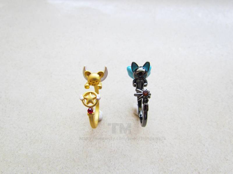 Kero Und Suppie - Card Captor Sakura Inspirierte Ringe Kero Und Suppie - Card Captor Sakura Inspirierte Ringe von thingamajik