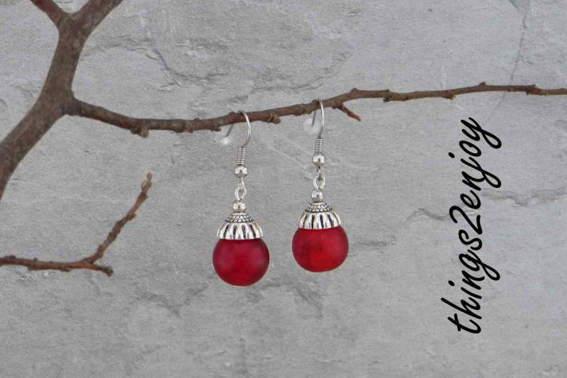 Ohrhänger - Rubin von things2enjoy