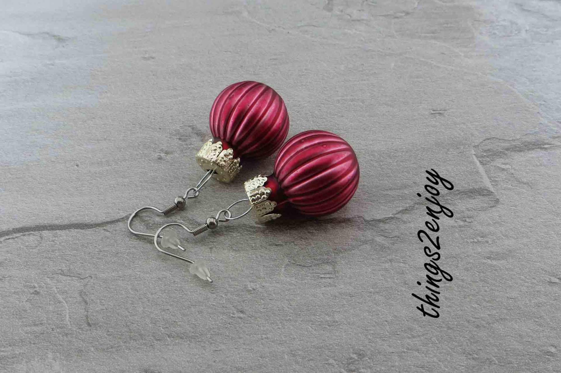 Ohrhänger - Weihnachtskugeln von things2enjoy