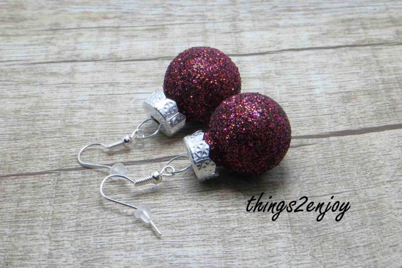 Ohrhänger - Weihnachtskugeln von things2enjoy