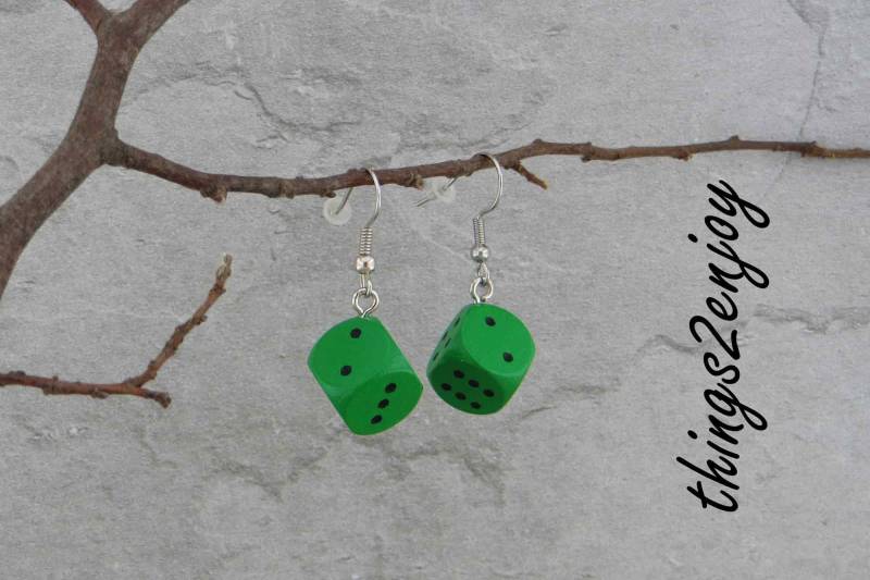 Ohrhänger - Würfel Gr. 1, 2 X cm von things2enjoy