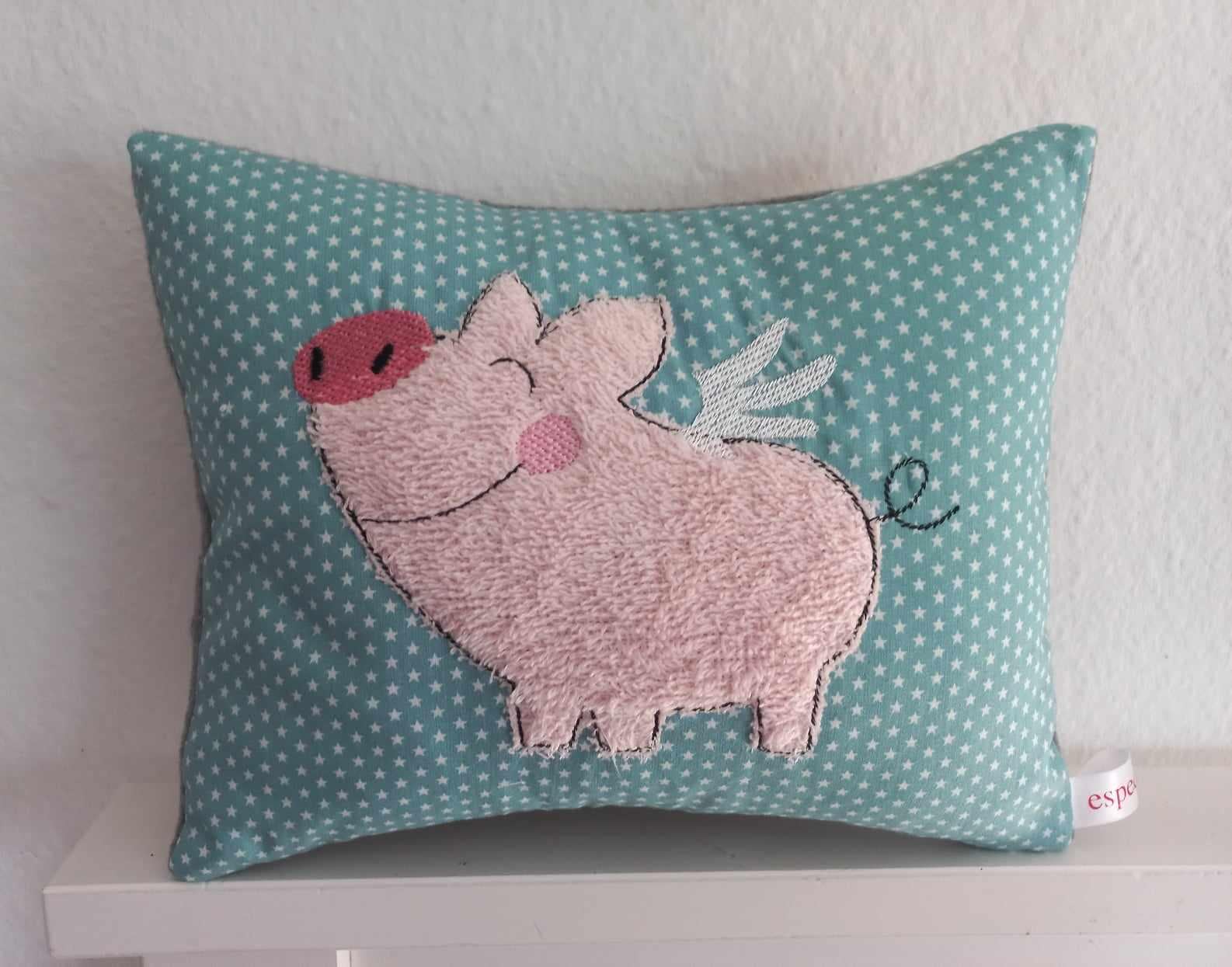 Glücksschwein Kissen, Glücksbringer, Glücksschweinchen, Schwein von thingsoflove76