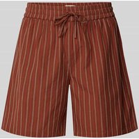 Thinking Mu Shorts mit Streifenmuster in Rot, Größe XL von thinking mu