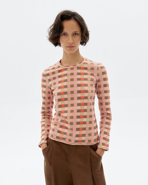 thinking mu Brisa Longsleeve mit geometrischem Muster von thinking mu