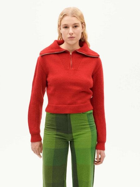 thinking mu Damen Pullover - Tanit Knitted Sweater - aus Wolle von thinking mu
