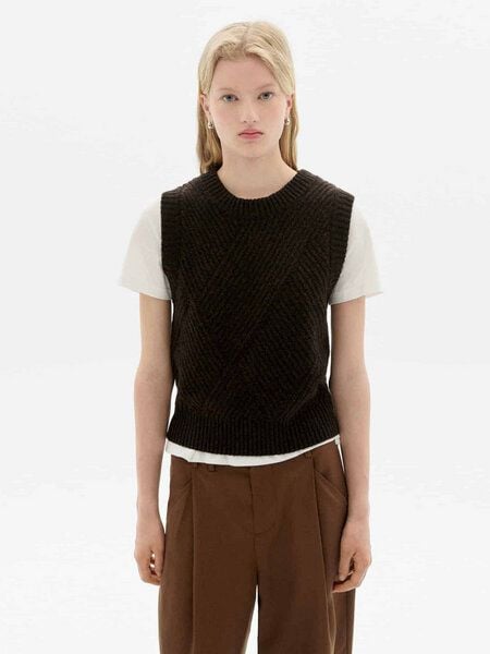 thinking mu Damen Weste - Kaia Knitted Vest - aus Wolle von thinking mu