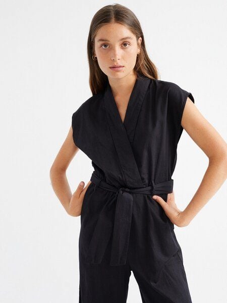 thinking mu Malawi Jumpsuit Black von thinking mu