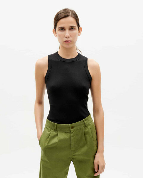 thinking mu Tank Top gerippt - Juliette Top - aus Biobaumwolle von thinking mu