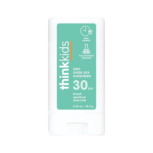 Think Sport Kids Sun Protection Stick, Ideal for Everyday Use, Non Toxic Ingredients, Sun Protection Factor 30 SPF (Sun Protection Factor), 0.64 oz von Think!