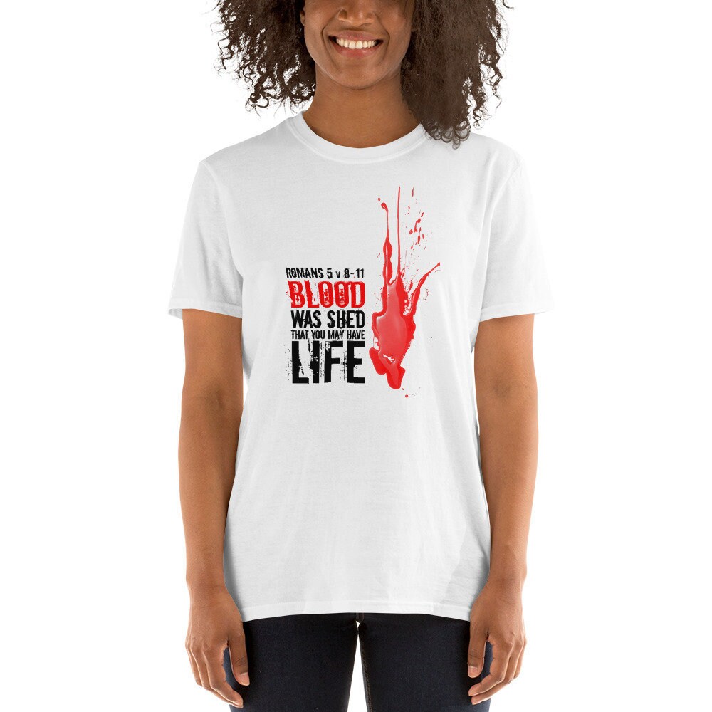Kurzarm-Unisex T-Shirt-T-Shirt-Christian | Blut Wurde Vergossen von thirsTshop