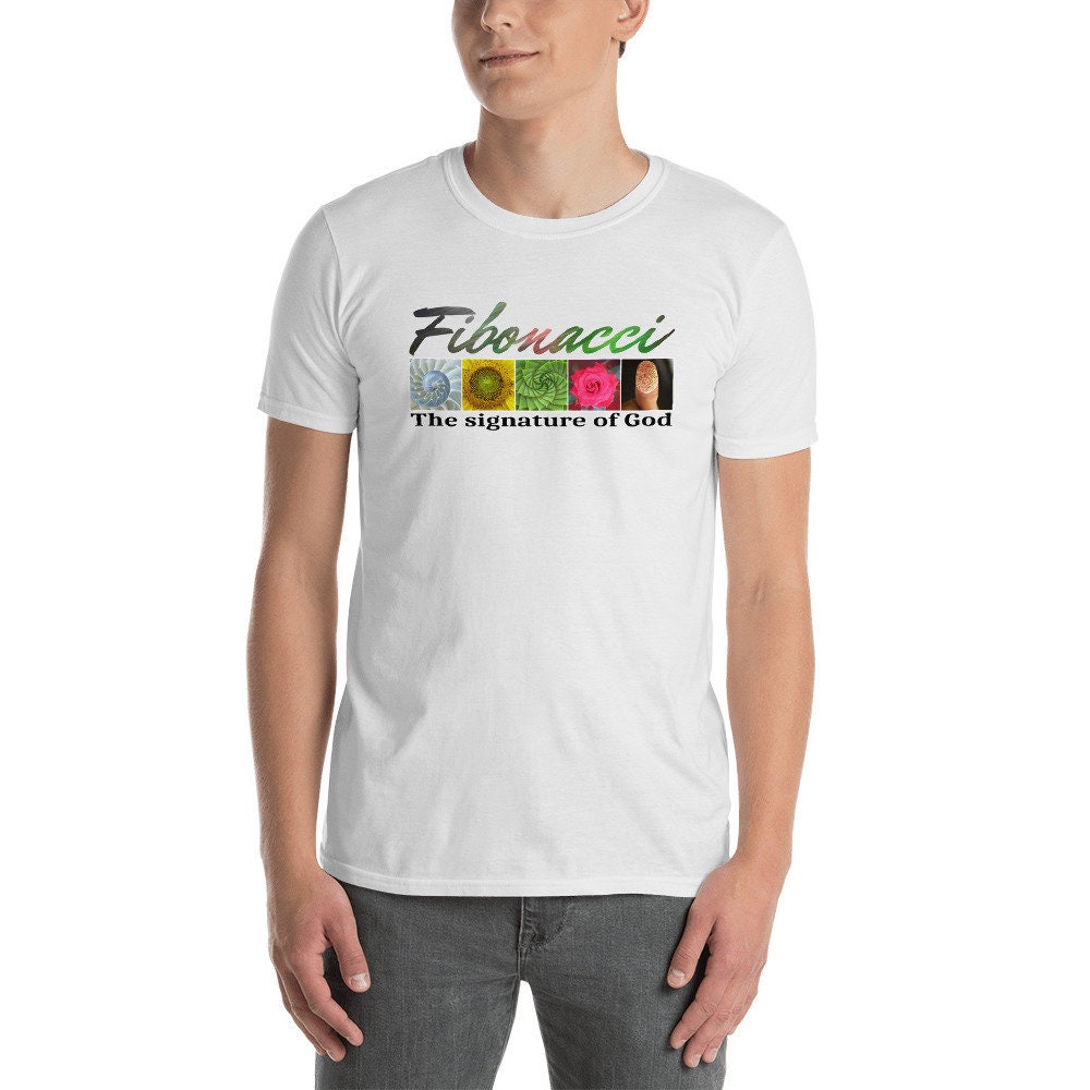 Kurzarm-Unisex T-Shirt-T-Shirt-Fibonacci | Die Unterschrift Des Gottes von thirsTshop