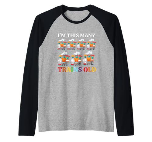 Kids I'm This Many Trains Old Boy 7. Geburtstag 7 Jahre alt Raglan Kids I'm This Many Trains Old Boy 7. Geburtstag 7 Jahre alt Raglan von this many Trains Old Boy 7rd Birthday 7 Years Old