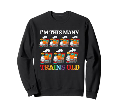 Kids I'm This Many Trains Old Boy 7. Geburtstag 7 Jahre alt Sweatshirt Kids I'm This Many Trains Old Boy 7. Geburtstag 7 Jahre alt Sweatshirt von this many Trains Old Boy 7rd Birthday 7 Years Old