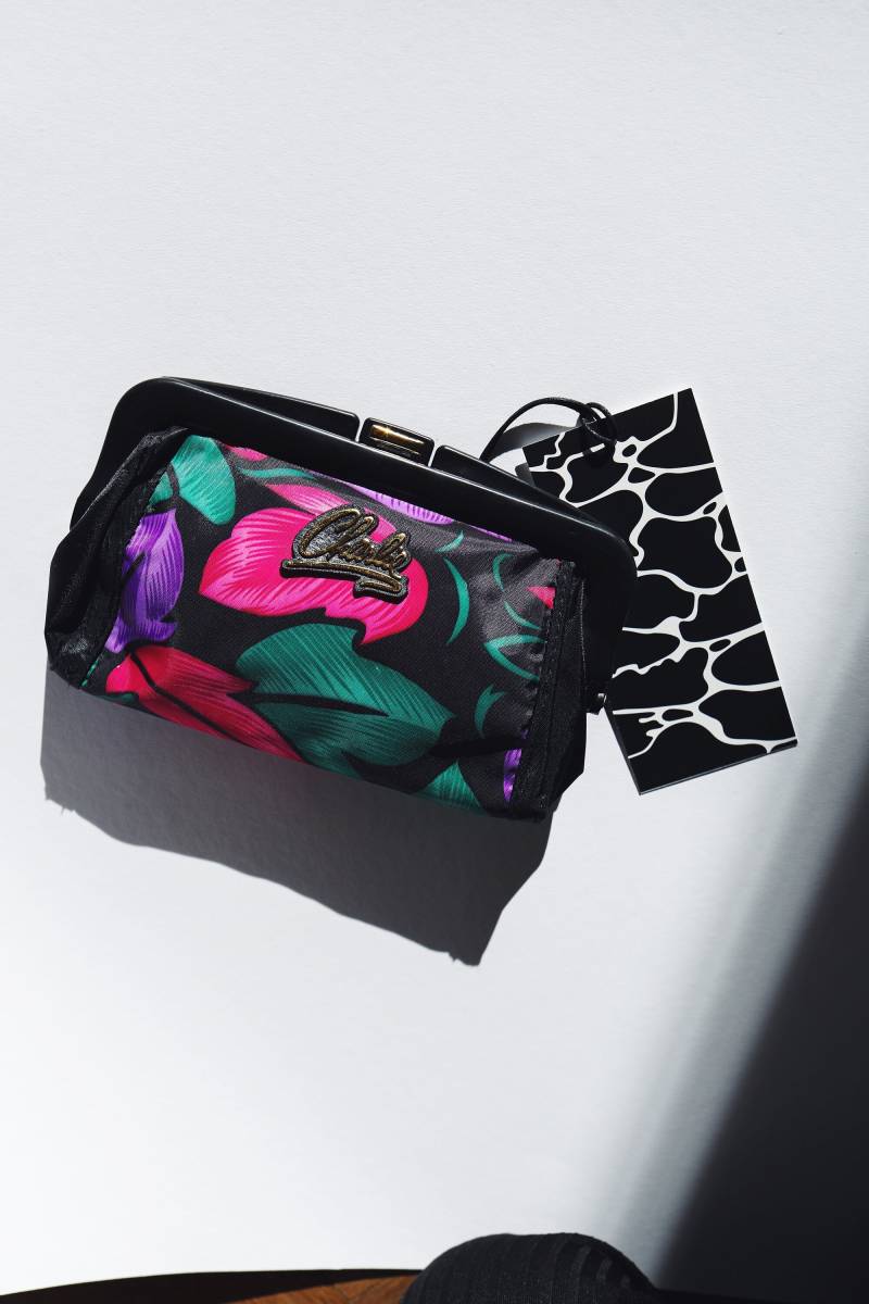 80S 90S Bag Charlie Kleine Vintage Tasche Aus Den 80Er 90Er Jahren Bunt Muster Crazy Pattern Charlie Clutch von thisisjkvintage