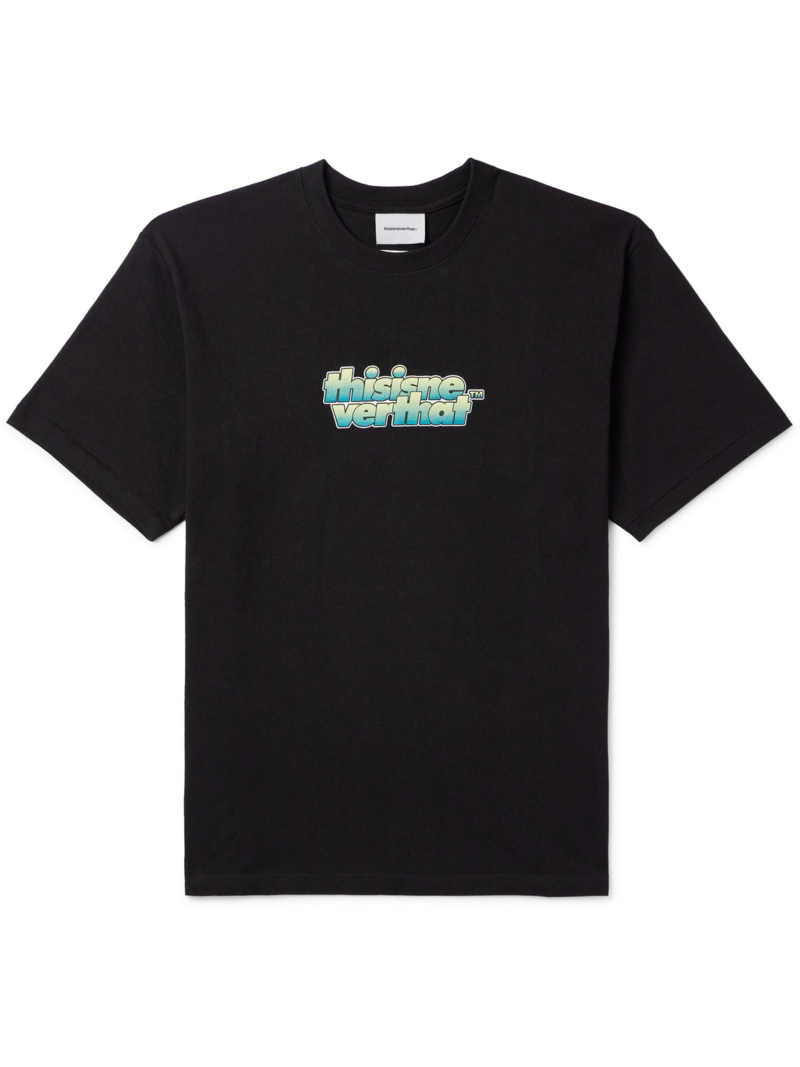 thisisneverthat - Logo-Print Cotton-Jersey T-Shirt - Men - Black - S von thisisneverthat