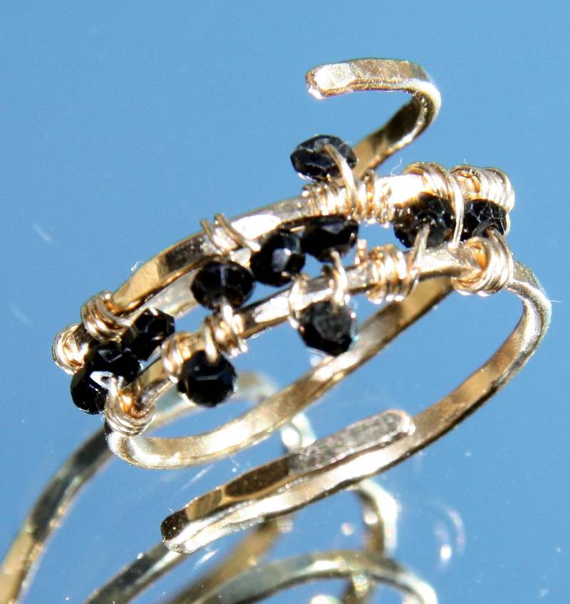 Gehämmert 14 K Wickeln Ring Gehämmert 14 K Wickeln Ring von thistlehouse3