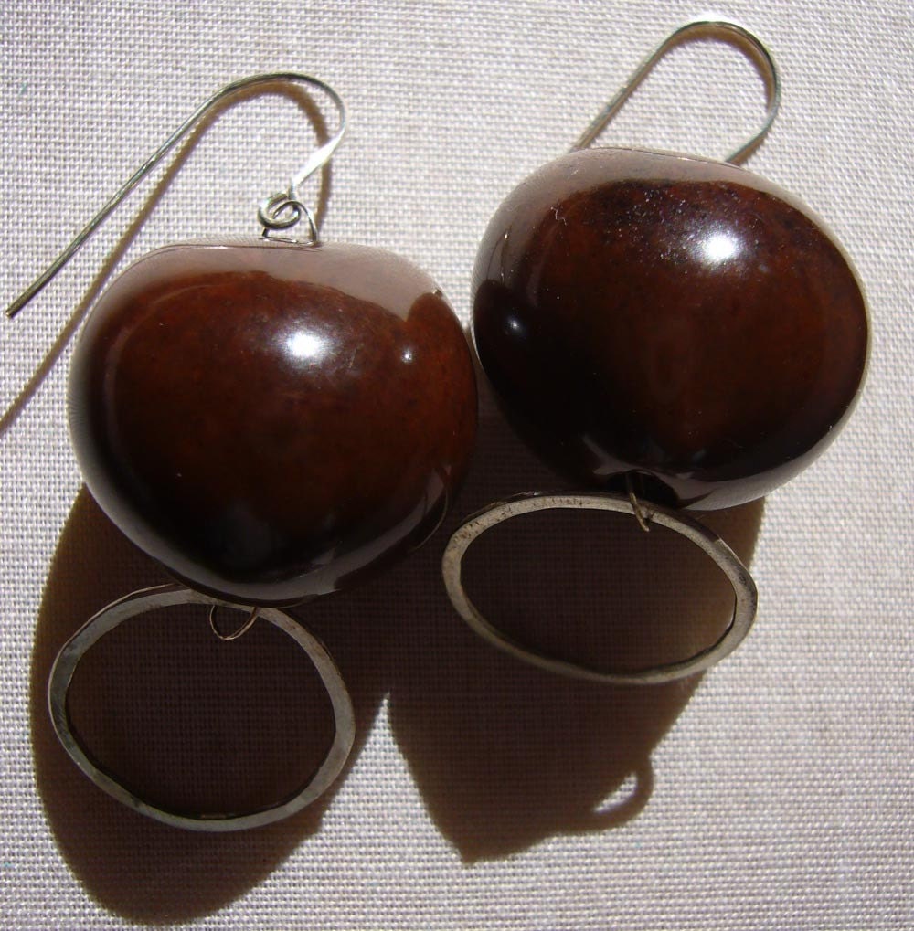Kikui Und Silber Kreis Ohrringe Kikui Und Silber Kreis Ohrringe von thistlepixie