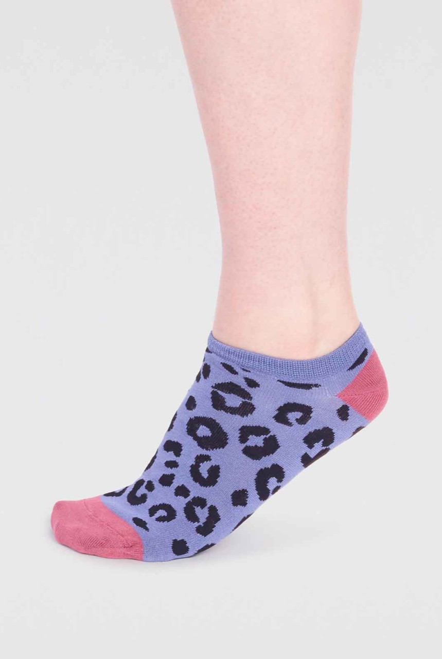 REESE BAMBOO LEOPARD TRAINER SOCKS | thought | vegane Soc... 36-40 von thought