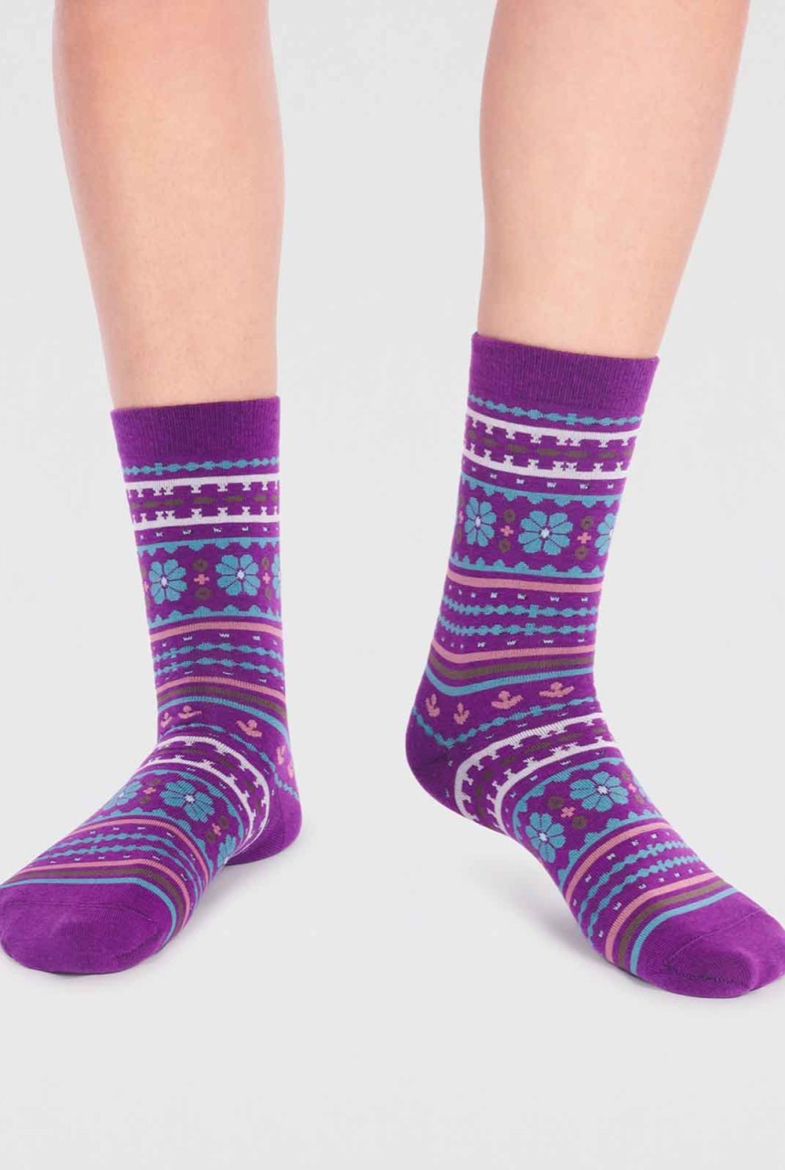 WAVERLY GOTS ORGANIC COTTON PATTERN SOCKS | thought | veg... 36-40 von thought