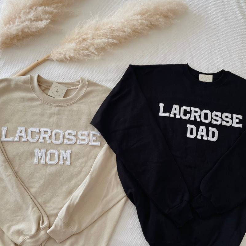 Lacrosse Mom Sweatshirt | Dad Pullover Geschenk Papa Mama von threadsandneedlesCHI
