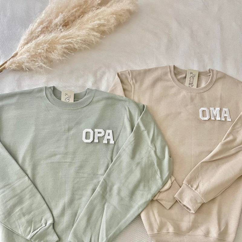 Oma Sweatshirt | Pullover Geschenke Opa-Sweatshirt Opa Geschenk Muttertag Schwangerschaftsankündigung Idee von threadsandneedlesCHI