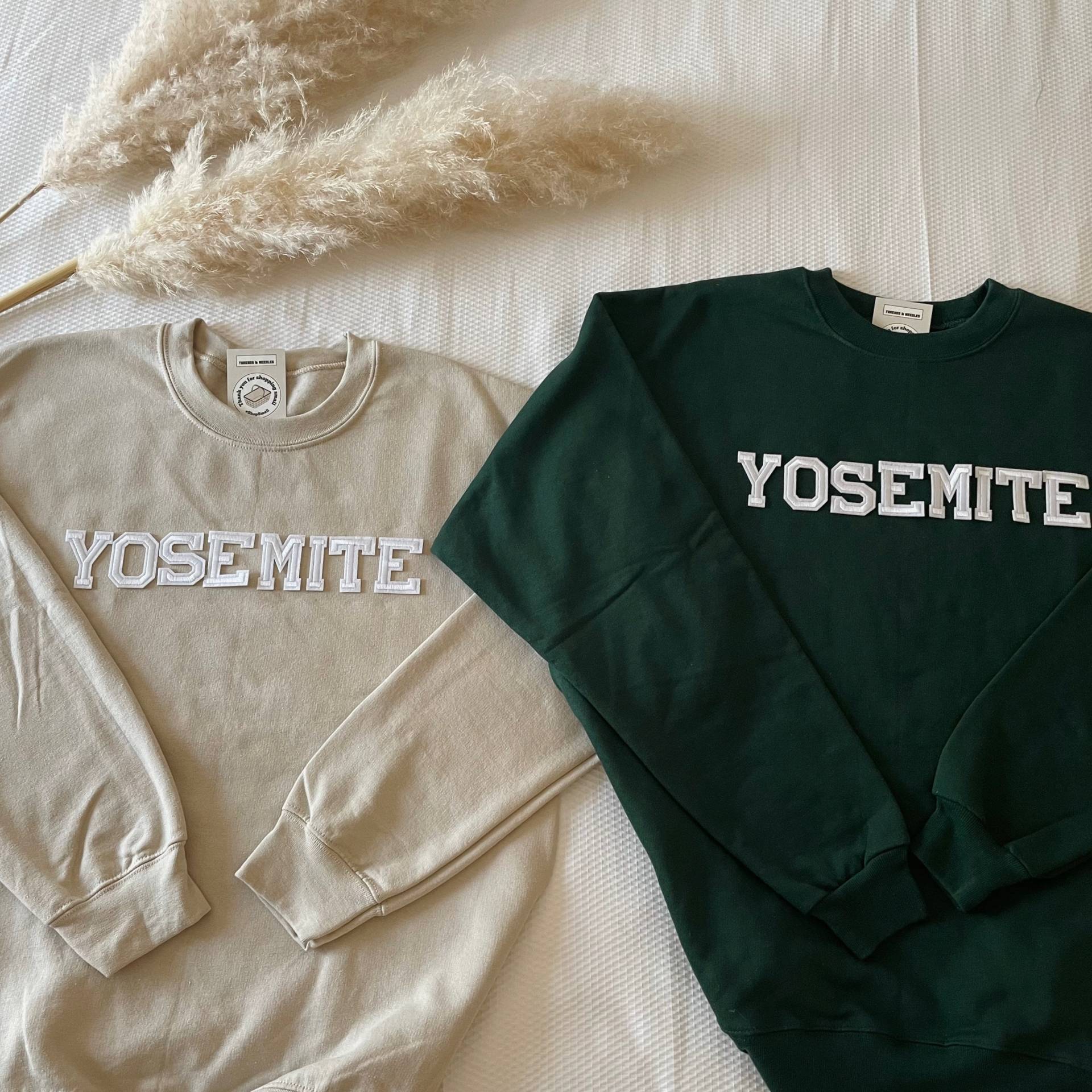 Yosemite Nationalpark Sweatshirt | Pullover Kalifornien Wander-Sweatshirt Wandern Geschenk Frauen von threadsandneedlesCHI