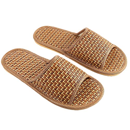 thuizen Herren Tatami Straw Rattan Gras Sandalen Slipper, Gingham, 41 EU thuizen Herren Tatami Straw Rattan Gras Sandalen Slipper, Gingham, 41 EU von thuizen
