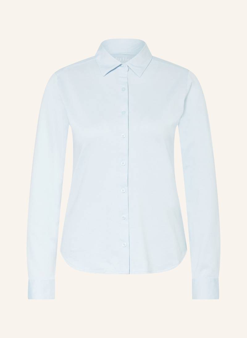 Thylie Hemdbluse Laurel Aus Jersey blau Thylie Hemdbluse Laurel Aus Jersey blau von thylie