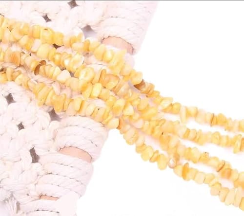 tiHtYYfs Handgemachte Perlen DIY-Perlenzubehör, gefärbter quadratischer Schotter, perforierte Muschel, unregelmäßige lose Perlen, Perlenmaterial (Color : G, Size : About85mm(perforated)) von tiHtYYfs